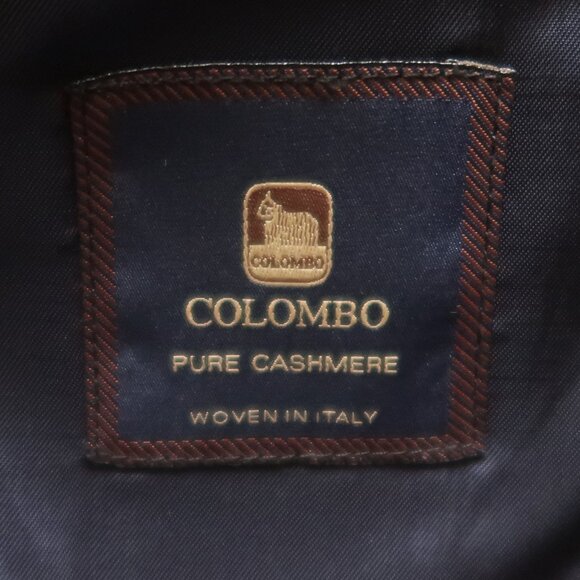 Cardinal of Canada 100% Cashmere Navy by Colombo Italy Blazer Sport Coat 44 R XL - Picture 4 of 6